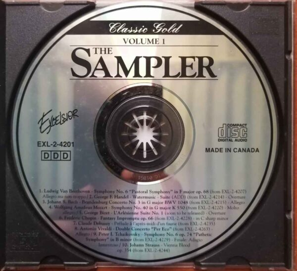 EYCELSIOR CLASSIC GOLD THE SAMPLER VOL . 1 - English Symphony Album Audio Cd - Image 2
