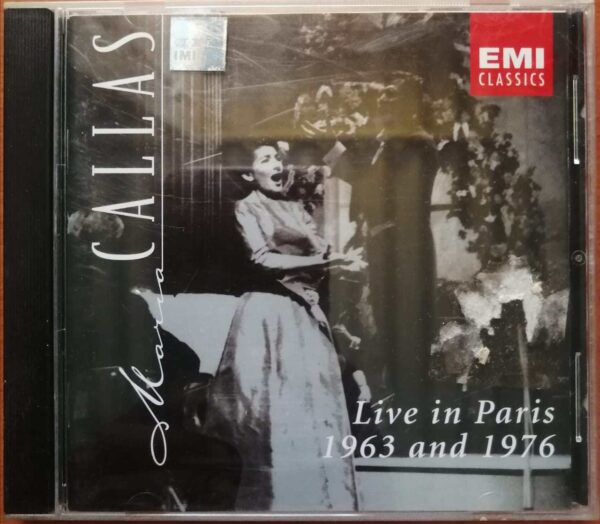 LIVE IN PARIS 1963 & 1976 CALLAS PRETRE - TATE - English Opera Album Audio Cd