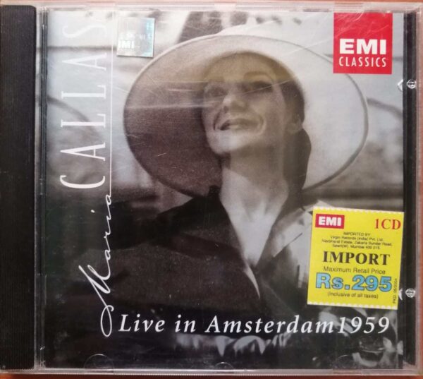LIVE IN AMSTERDAM 1959 CALLAS - RESCIGNO - Imported English Opera Album Audio Cd