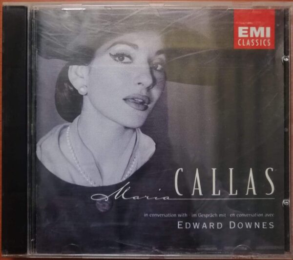 MARIA CALLAS IN CONVERSATION WITH EDWARD DOWNES - Imported English Opera Album Audio Cd