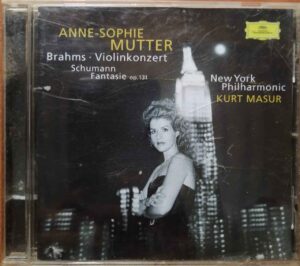 ANNE-SOPHIE MUTTER BRAHMS VIOLINKONZERT NEW YORK PHILHARMONIC KURT MASUR - Imported Symphony Album Audio Cd