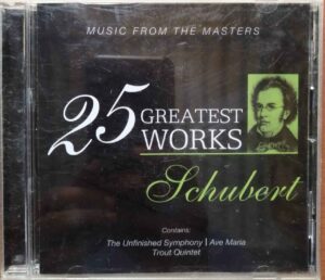 25 GREATEST WORKS GCHUBERT - English Symphony Album Audio Cd
