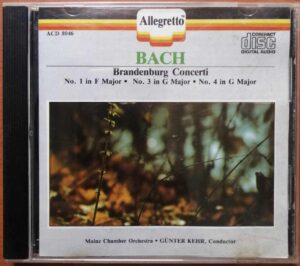 BACH BRANDENBURG CONCERTI 1, 3, 4 - Imported Symphony Album Audio Cd