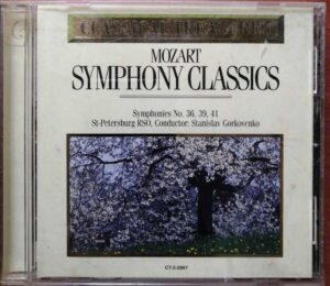 MOZART SYMPHONY CLASSICS - Imported Symphony Album Audio Cd