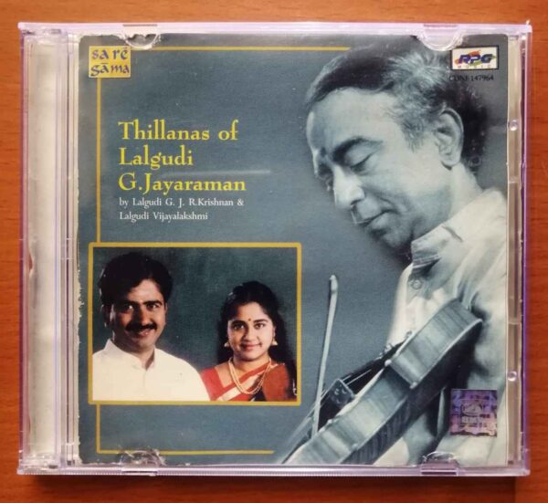 THILLANAS OF LALGIDI G. JAYARAMAN - Instrumental Audio Cd