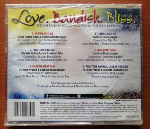 LOVE. BANDISH. BLISS - Indian Miscellaneous Audio Cd - Image 2