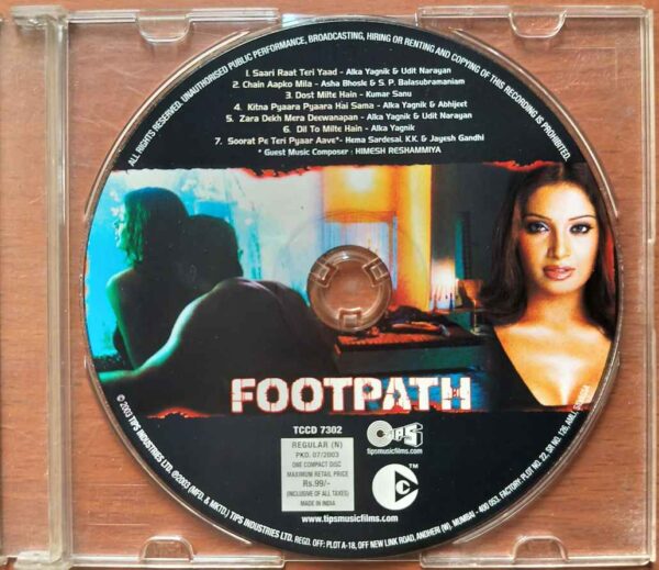 FOOTPATH - Nadeem Shravan Hindi Audio Cd - Image 2