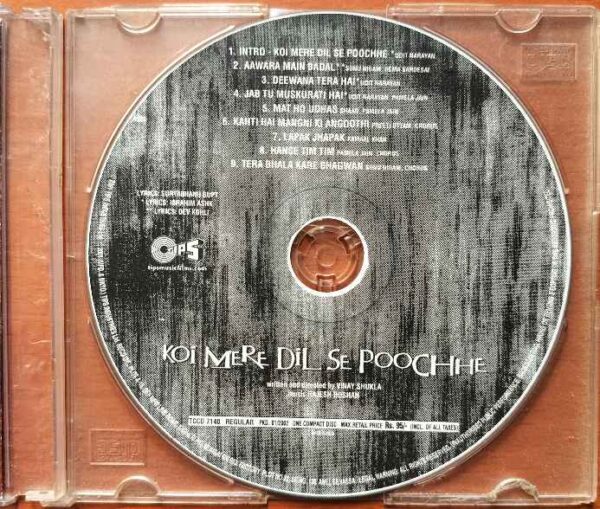 KOI MERE DIL SE POOCHHE - Rajesh Roshan Hindi Audio Cd - Image 2