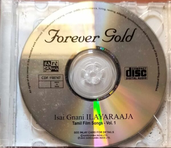 FOREVER GOLD ISAI GNANI ILAIYARAAJA TAMIL FILM SONGS VOL 1 & 2 - Ilayaraja Tamil Audio 2CD Pack Cd - Image 2
