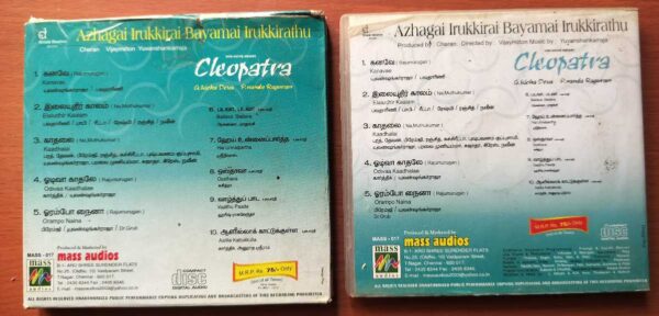AZHAGAI IRUKKIRAI PAYAMAI IRUKKIRATHU / CLEOPATRA WITH OUTER COVER - Yuvan Shankar Raja Tamil Audio Cd - Image 3