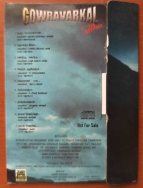 GOWRAVARKAL - Dhina Tamil Audio Cd - Image 2