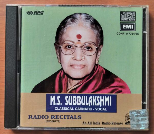 M.S. SUBBULAKSHMI CLASSICAL CARNATIC VOCAL RADIO RECITALS - Imported Classical 2CD Pack Audio Cd