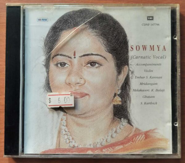 SOWMYA CARNATIC VOCAL - Imported Carnatic Audio Cd
