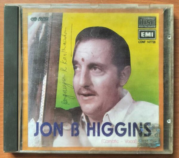 JON B HIGGINS - Carnatic Vocal Audio Cd