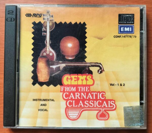 GEMS FROM THE CARNATIC CLASSICALS VOL 1 & 2 - Imported Carnatic 2CD Pack Audio Cd