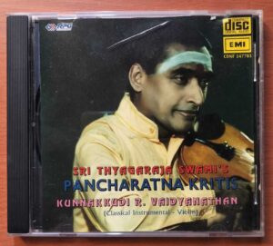 PANCHARATNA KRITIS KUNNAKKUDI R. VAIDYANATHAN - Classical Instrumental Audio Cd