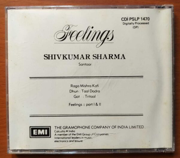 FEELINGS SHIVKUMAR SHARMA - Imported Instrumental Audio Cd - Image 3
