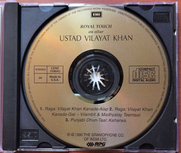 USTAD VILAYAT KHAN - Imported Classical Instrumental Audio Cd - Image 2