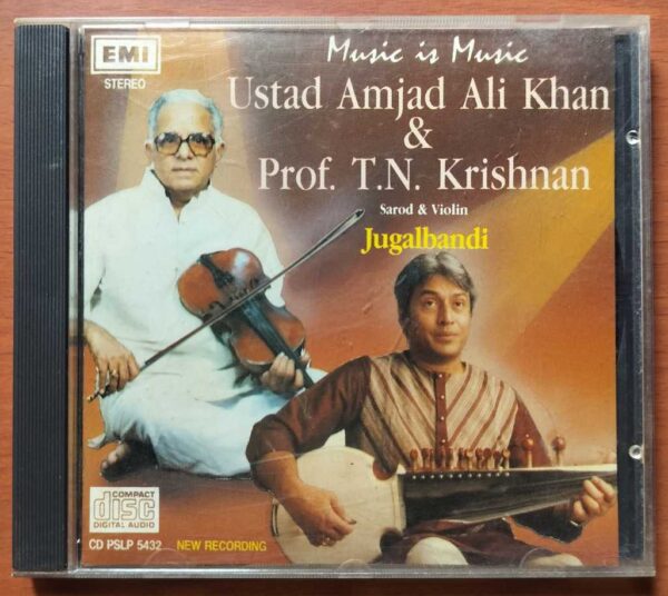 USTAD AMJAD ALI KHAN & PROF. T.N. KRISHNAN - Sarod & Violin Instrumental Audio Cd