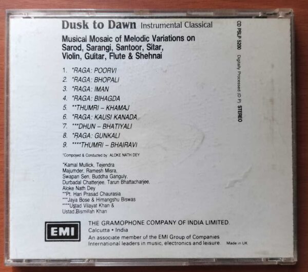 DUSK TO DAWN - Instrumental Classical Audio Cd - Image 3