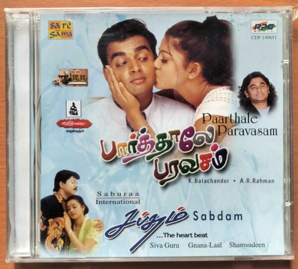 PAARTHALE PARAVASAM / SABDAM - A.R. Rahman Tamil Audio Cd (FACTORY SEALED PACK)