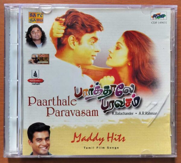 PAARTHALE PARAVASAM / MADDY HITS - A.R. Rahman Tamil Audio Cd