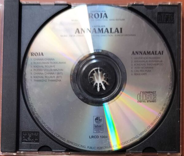 ROJA / ANNAMALAI - A.R. Rahman & Deva Tamil Audio Cd - Image 2