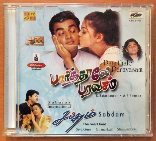 PAARTHALE PARAVASAM / SABDAM - A.R. Rahman Tamil Audio Cd