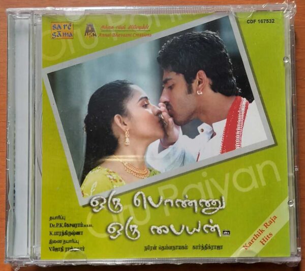 ORU PONNU ORU PAIYAN / KARTHIK RAJA HITS - Karthik Raja Tamil Audio Cd (FACTORY SEALED PACK)