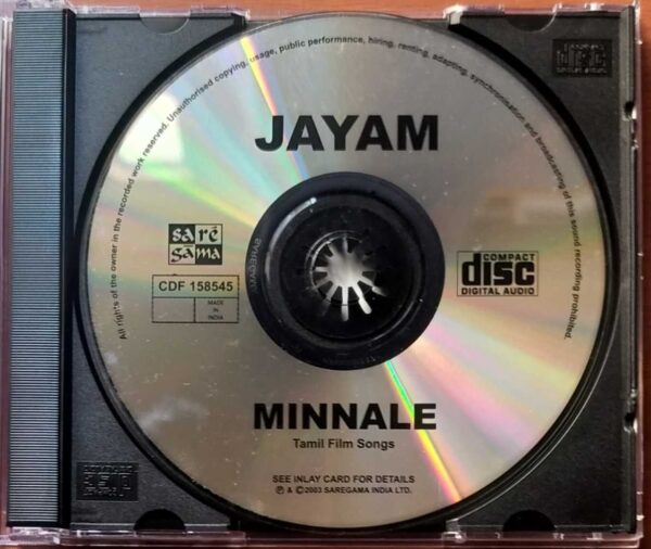 JAYAM / MINNALE - Harris Jayaraj Tamil Audio Cd - Image 2