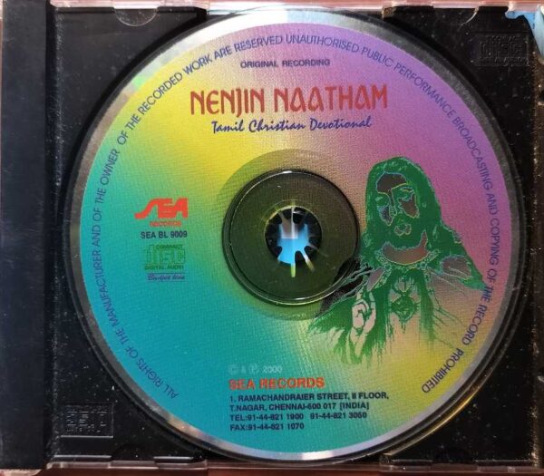 NENJIN NAATHAM - Tamil Christian Devotional Audio Cd - Image 2