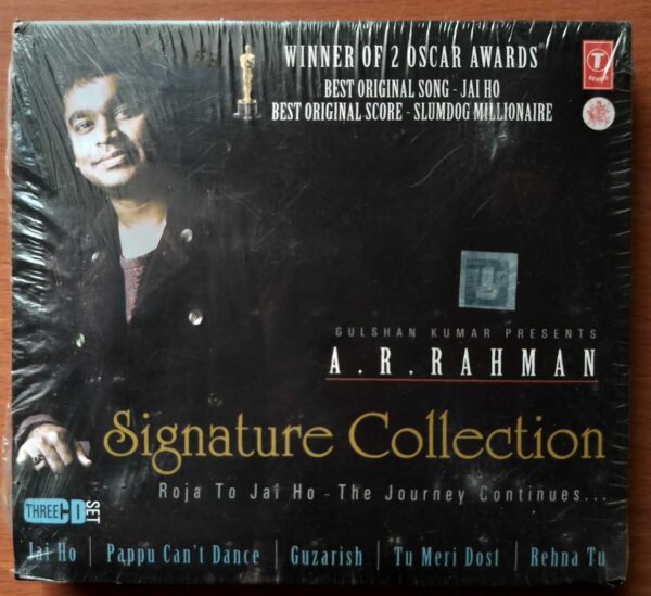 SIGNATURE COLLECTION - A.R. Rahman 3Cd Pack Hindi Audio Cd (FACTORY SEALED PACK)