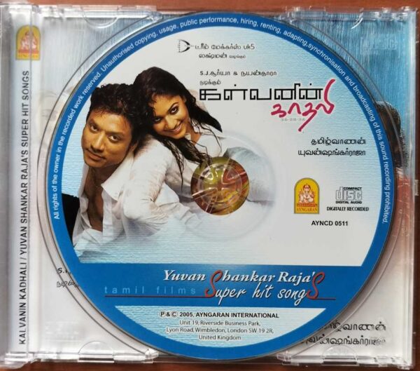 KALVANIN KADHALI / YUVAN SHANKAR RAJA SUPER HIT SONGS - Yuvan Shankar Raja Tamil Audio Cd - Image 2