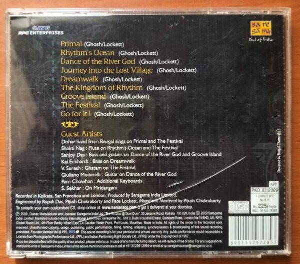BICKRAM GHOSH & PETE LOCKETT THE KINGDOM OF RHYTHM - Indian Instrumental Audio Cd - Image 3