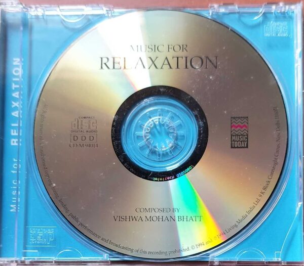MUSIC FOR RELAXATION - Viawa Mohan Bhatt Meditation Audio Cd - Image 2