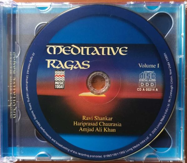 MEDITATIVE RAGAS VOL. 1 & 2  - Ravi Shankar & Amjad Ali Khan & Hariprasad Chaurasia Meditation 2CD Pack Audio Cd - Image 2