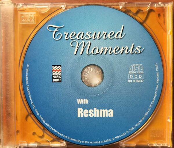 TREASURED MOMENTS - Reshma Hindustani Audio Cd - Image 2