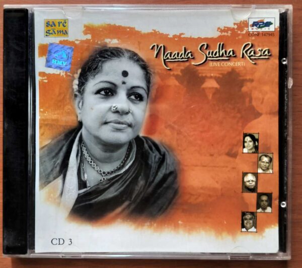 NAADA SUDHA RASA VOL. 3  - M.S. Subbulakshmi Carnatic Vocal Audio Cd