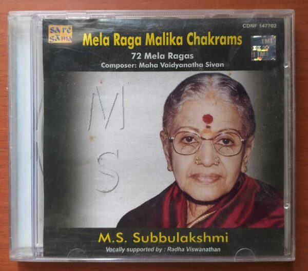 MELA RAGA MALIKA CHAKRAMS 72 MELA RAGAS - M.S. Subbulakshmi Carnatic Vocal Audio Cd