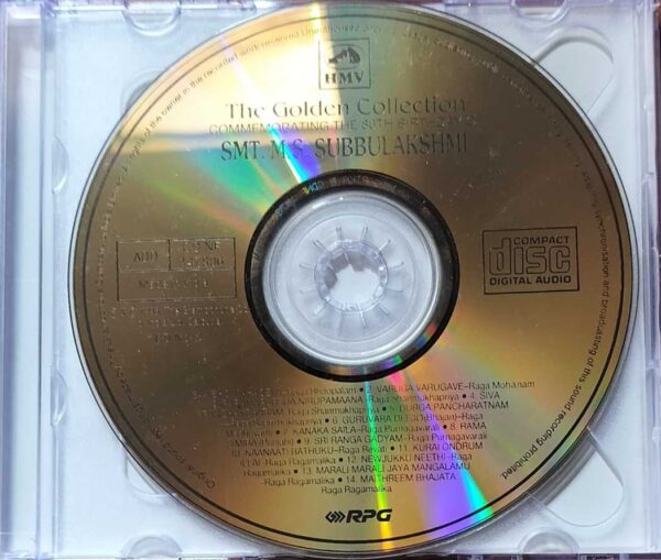 THE GOLDEN COLLECTION M.S. SUBBULAKSHMI - Carnatic Vocal 2CD Pack Audio Cd - Image 2