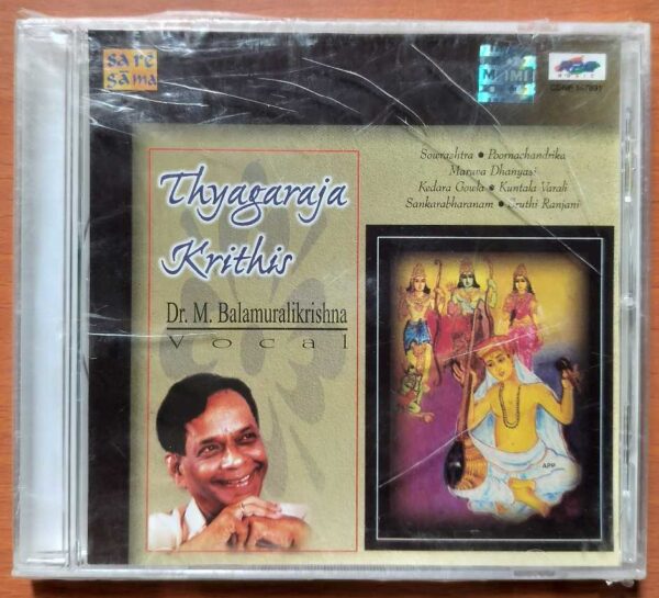 THYAGARAJA KRITHIS - DR.M. Balamuralikrishna Vocal Audio Cd (FACTORY SEALED PACK)