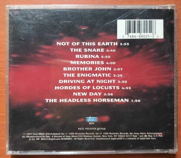 JOE SATRIANI NAT OF THIS EARTH - Imported Instrumental Audio Cd - Image 3