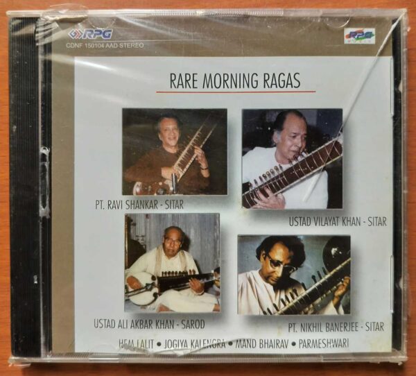 RARA MORNING RAGAS - Ravi Shankar & Ustad Ali Akbar Khan Instrumental Audio Cd (FACTORY SEALED PACK)