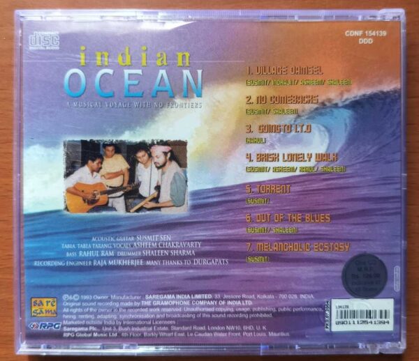 INDIAN OCEAN A MUSICAL VOYAGE WITH NO FRONTIERS - Indian Instrumental Audio Cd - Image 3