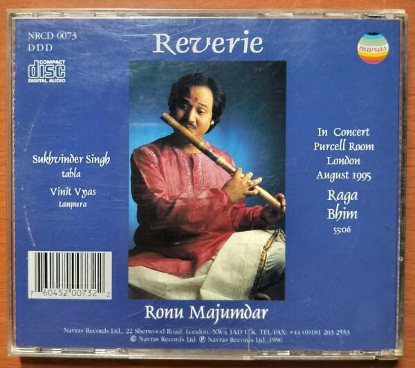 REVERIE - Ronn Majumdar Instrumental Audio Cd - Image 3