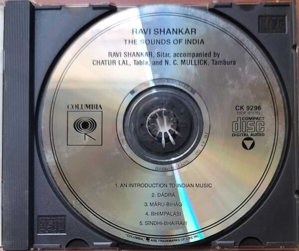 THE SOUNDS OF INDIA - Ravi Shankar Sitar Instrumental Audio Cd - Image 2