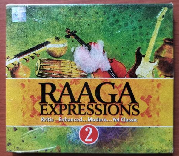RAAGA EXPRESSIONS KRITIS - 2CD Pack Carnatic Vocal Audio Cd (FACTORY SEALED PACK)