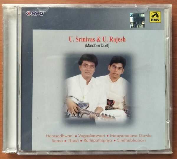 U. SRINIVAS & U. RAJESH - Mandolin Duet Classical Audio Cd