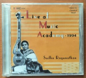 LIVE AT MUSIC ACADEMY-1994 - Sudha Ragunathan Carnatic Audio Cd (FACTORY SEALED PACK)
