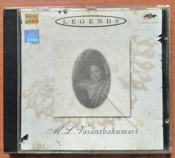 LEGENDS - M.L. Vasanthakumari Carnatic Classical Audio Cd